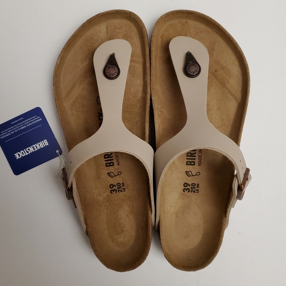 New Birkenstock Gizeh Taupe Ice Sandals - Picture 2 of 9